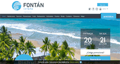 Desktop Screenshot of hotelfontanixtapa.com